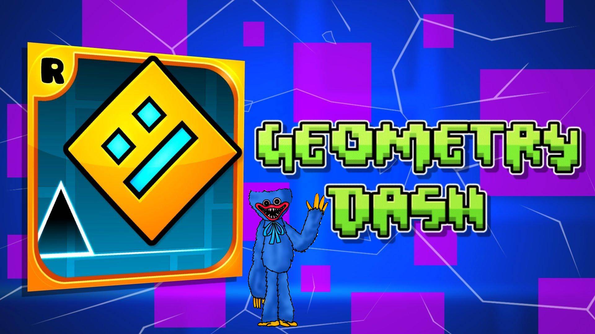 Хаги играет в Geometry Dash #1