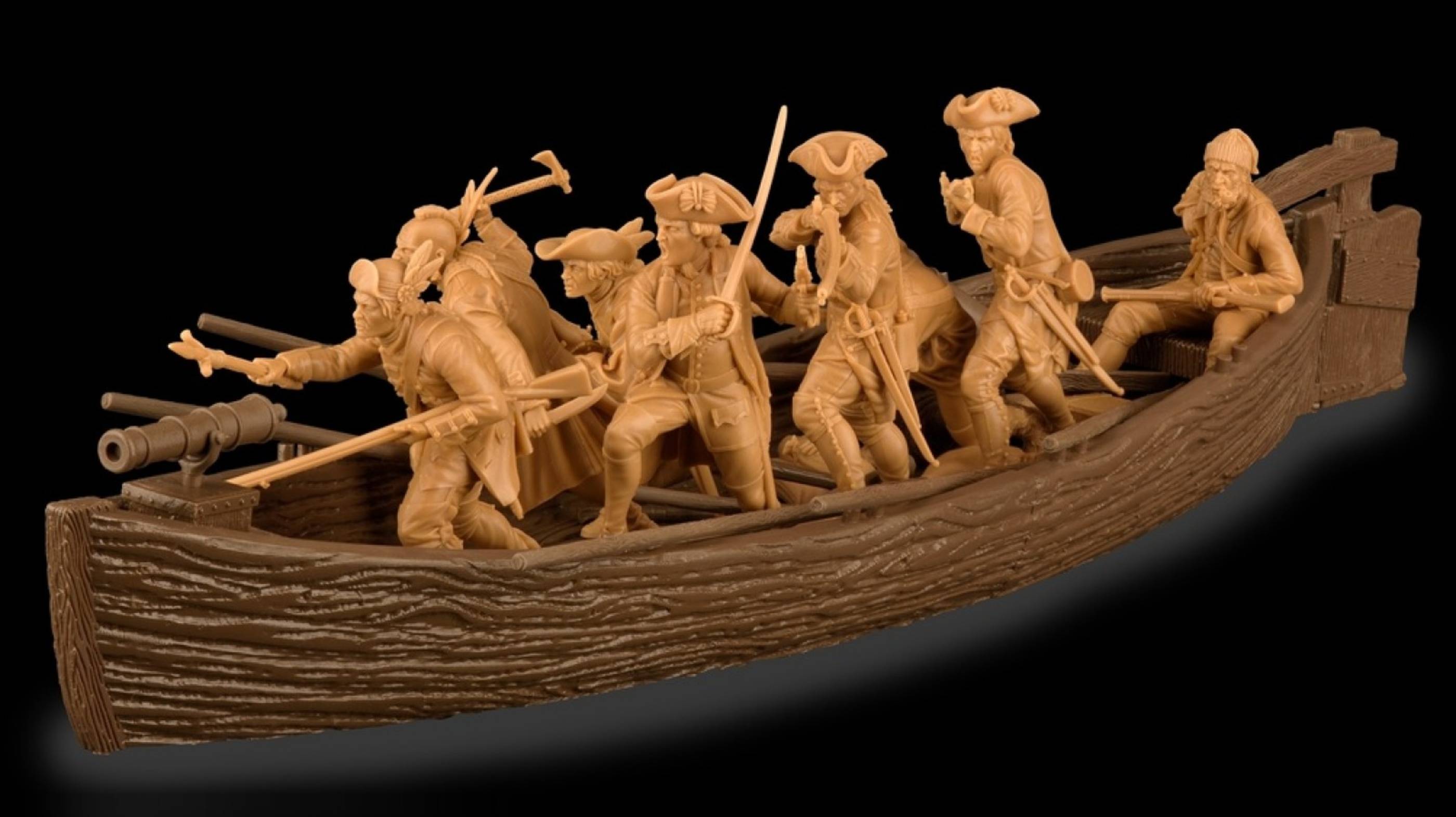 солдатики Plastic Platoon Британский вельбот с абордажной командой