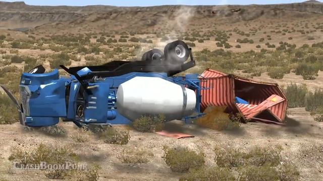 Краш тест: BeamNG Drive High Speed Crashes #42
