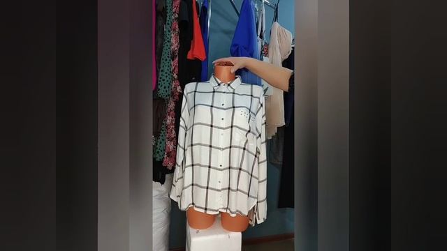 СТОК -ЛАДИЯ: женские рубашки в клетку, секонд -хенд, часть 2