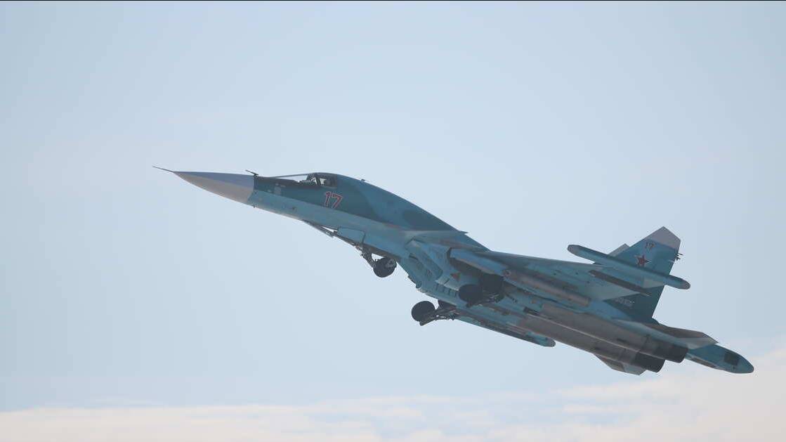 Бомбардировщик Су-34 уничтожил пункт временной дислокации ВСУ