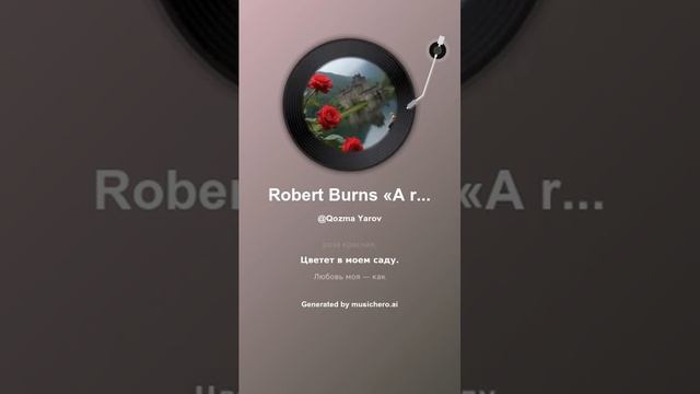 Robert Burns «A red red Rose» 22