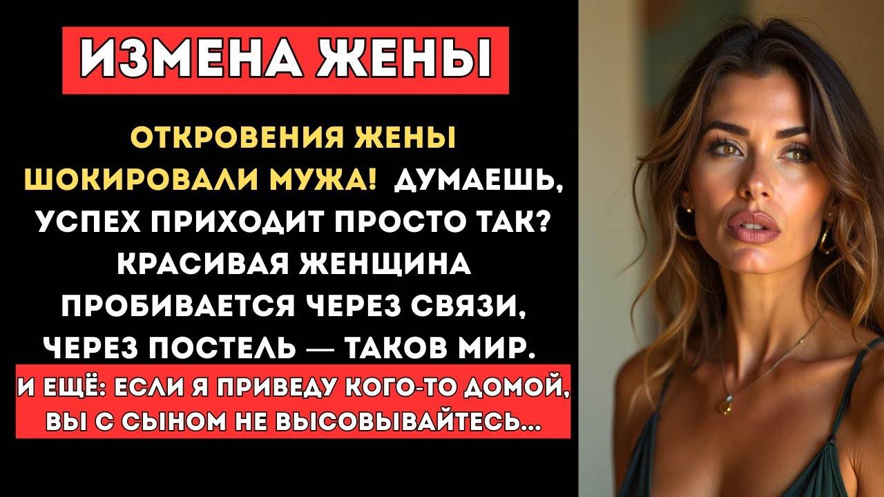 😨 ИЗМЕНА ЖЕНЫ! Жена выбрала измену и власть | История измены, аудиорассказ, 1 час
