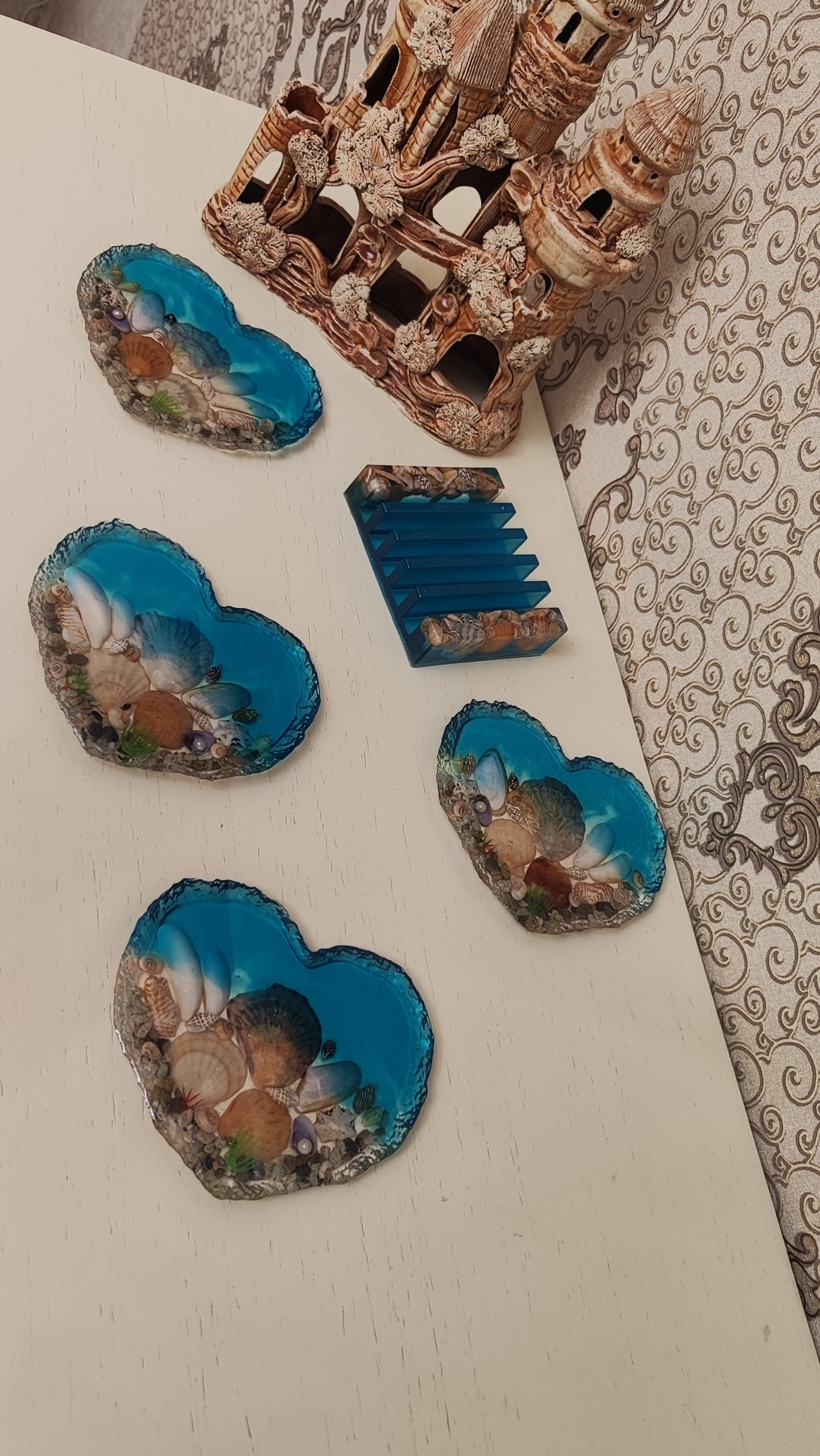 Подстаканники из эпоксидной смолы