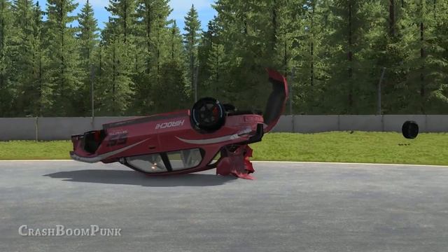 BeamNG Drive Rally  Racing Crashes & Fails #1