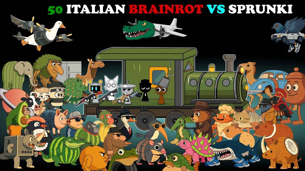 50 ИТАЛЬЯНСКИХ МЕМОВ ПРОТИВ СПРУНКИ (Incredibox Sprunki)