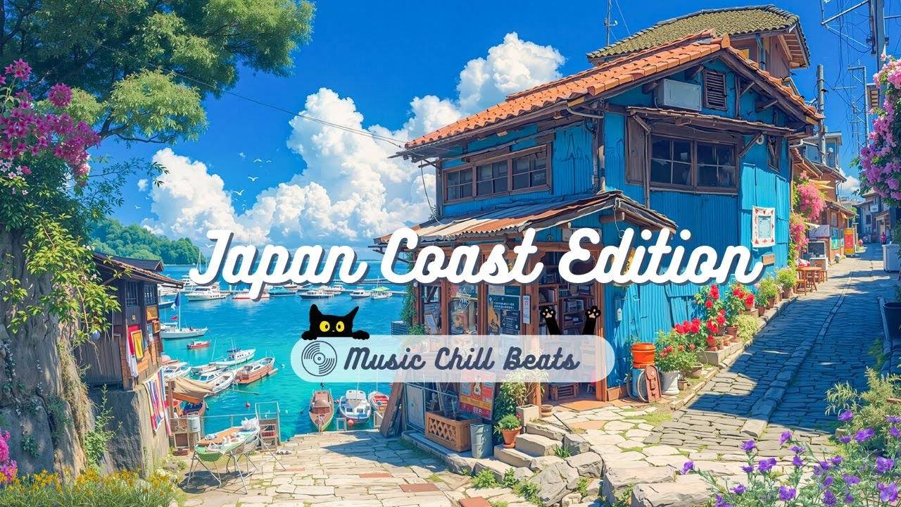 Lofi Ambience ~ Japan Coast Edition – Study Beats, Nature Sounds & Urban Calm, Study Lofi Beats