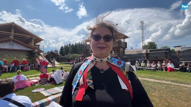 Елена Нальгиева об участии Тарского района в фестивале «Слетье» (20.06.2025)
