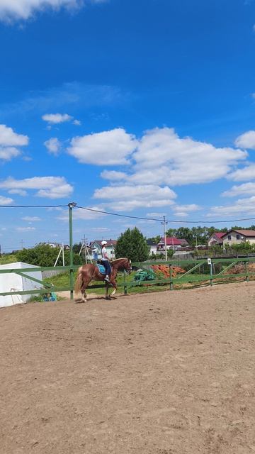 Яна и Каспер, рысь на плацу.