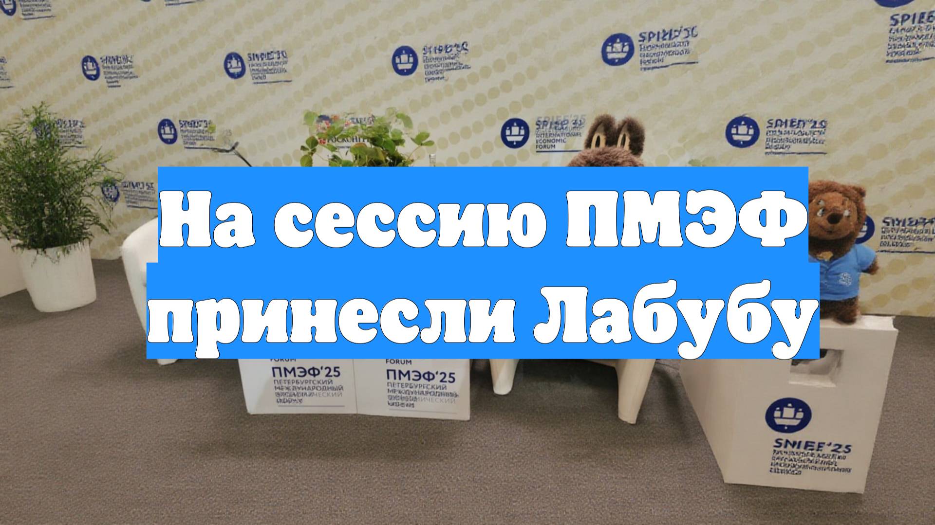 На сессию ПМЭФ принесли Лабубу