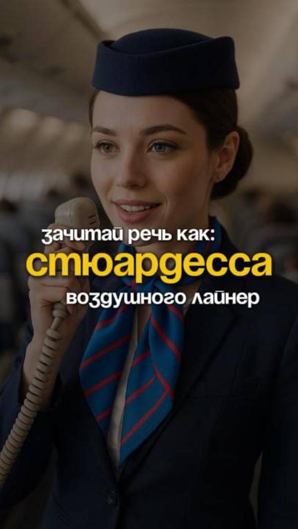 Выступи публично, как стюардесса