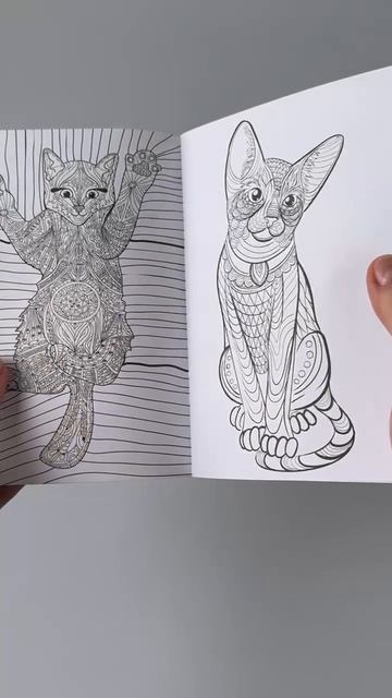 Котики. Блокнот-раскраска. Еще больше котиков внутри!