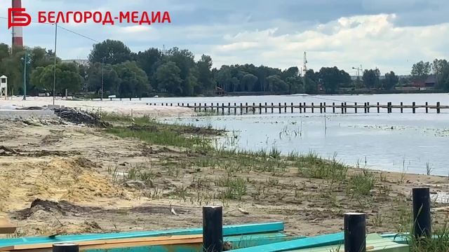 Практические половина строительных работ второй очереди набережной белгородского парка «Берега» выпо