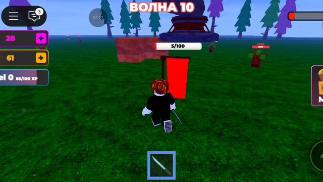 защищаем свою базу от зомбарей в игре роблокс