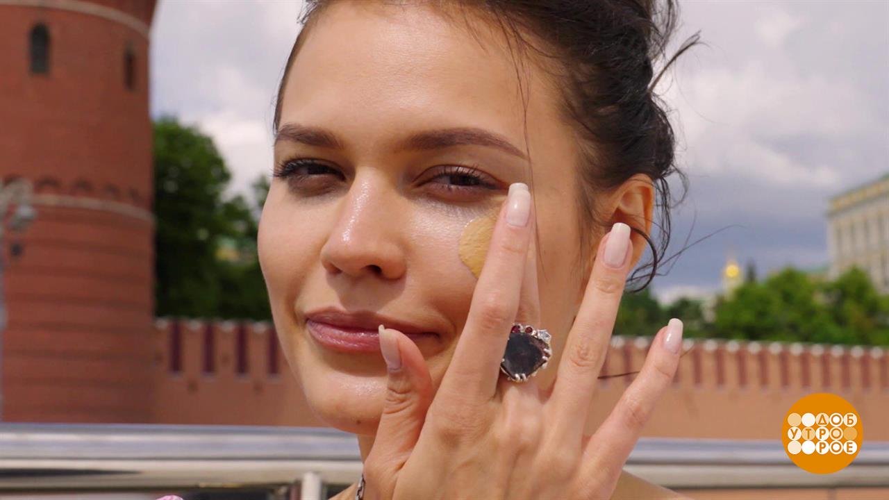 Прическа и макияж для ветреной погоды. Доброе утро. Фрагмент выпуска от 20.06.2025
