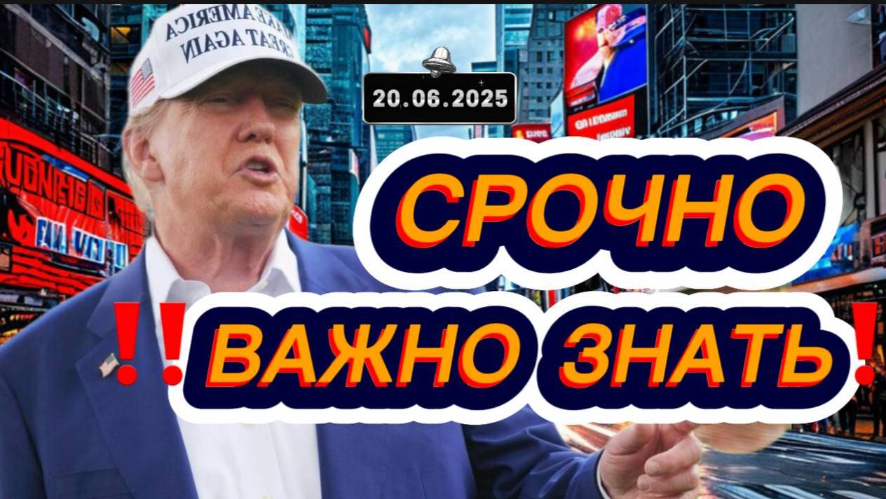 Свежие новости сегодня 20.06.2025 Главные новости дня, последние новости мира и России