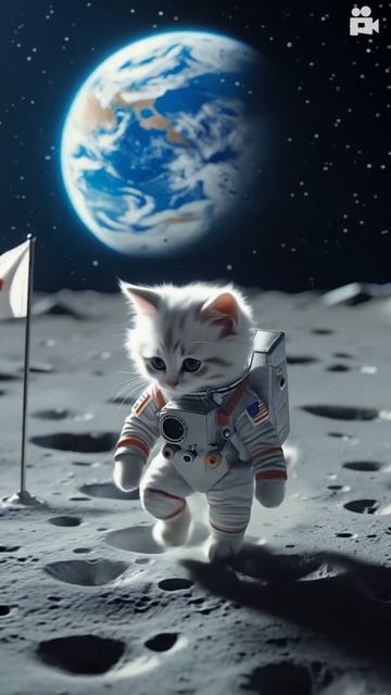 Кот на луне