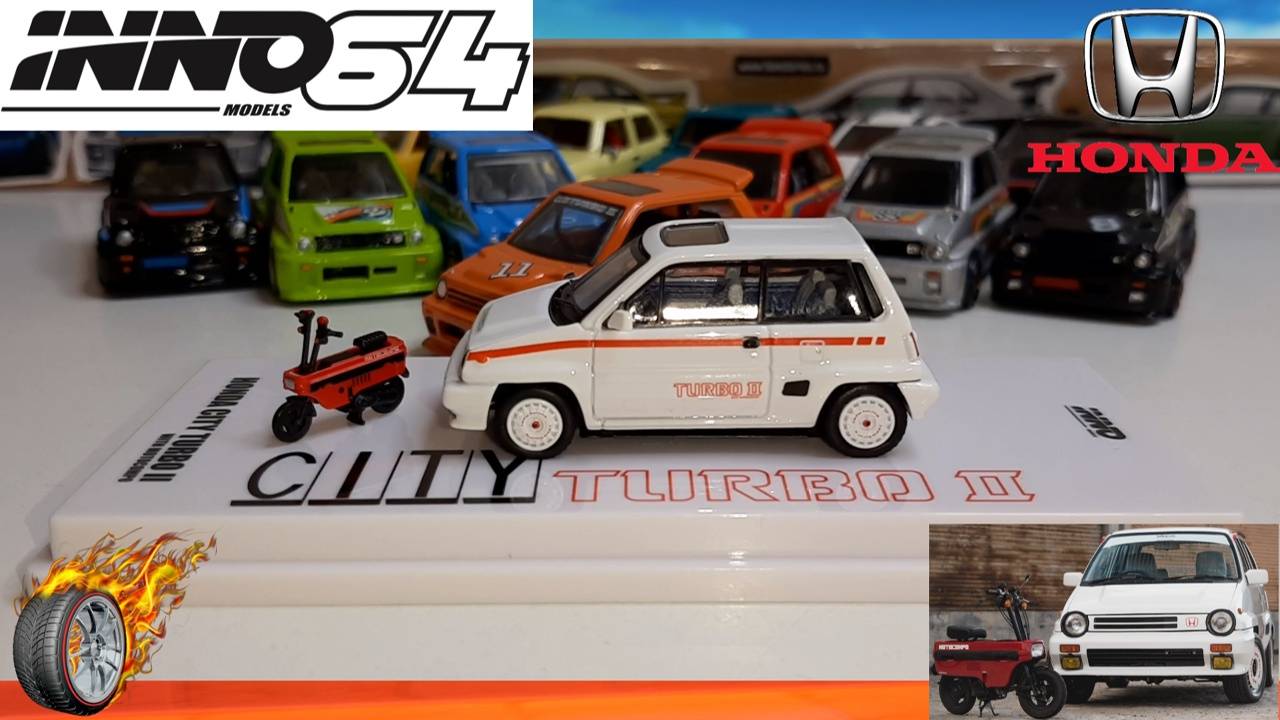 Inno 64 Honda City Turbo 2 with Motocompo