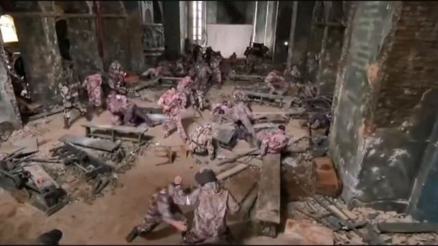 Репетиция на локации для фильма "В списках не значился"