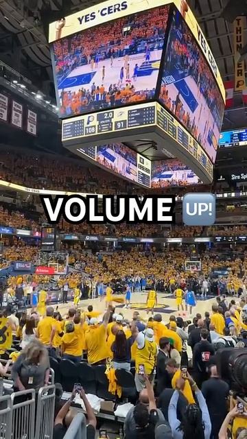 Pacers fans did their jobs tonight to help for a Game 7 to win it all!