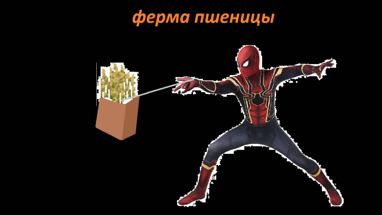 Автоматическая ферма пшеницы в minecraft.