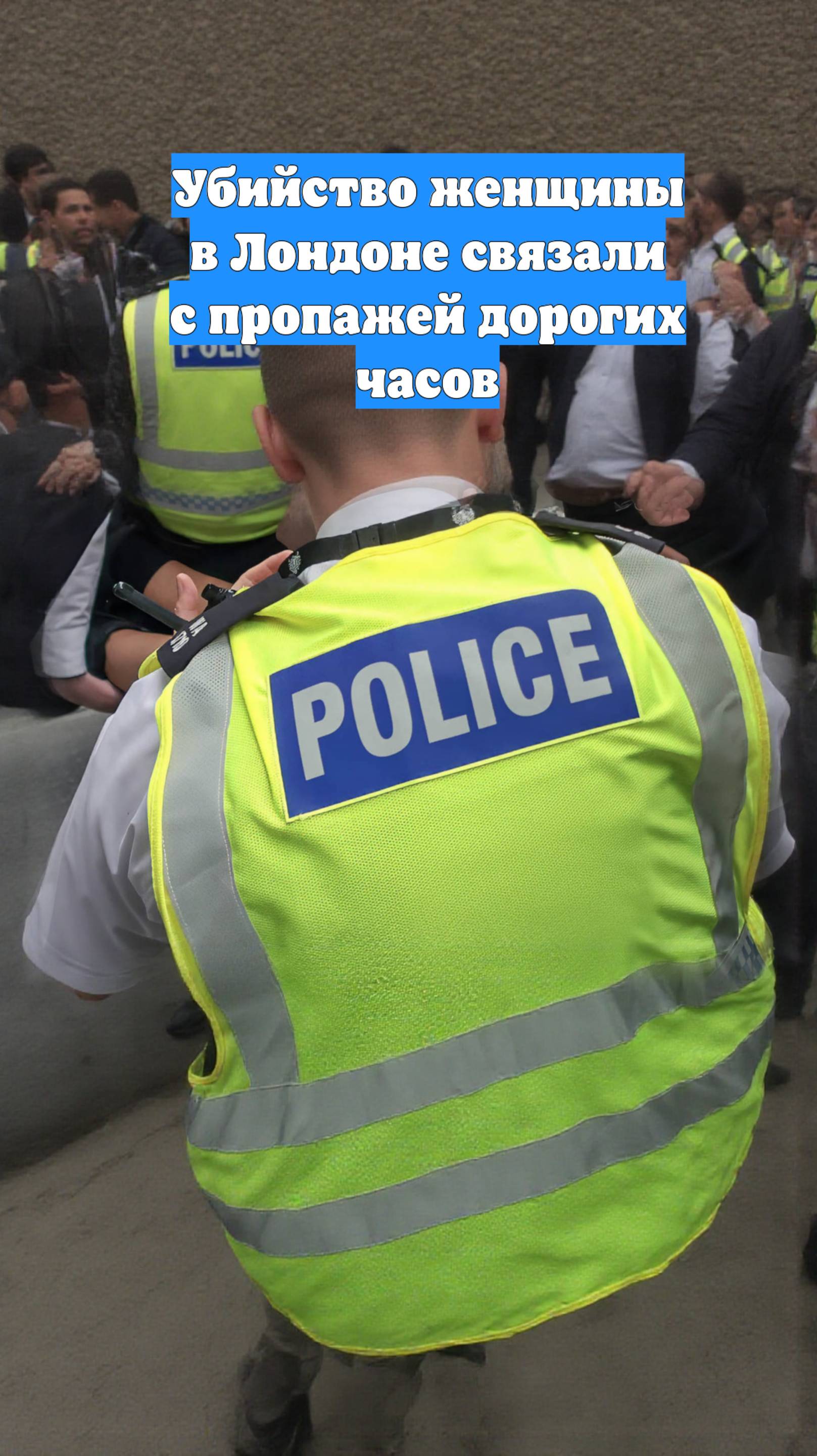 Убийство женщины в Лондоне связали с пропажей дорогих часов