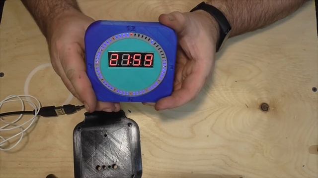 DIY LED Clock Electronic kit DS1302 КИТ Набор оригинальный корпус на 3д принтере mp4