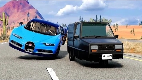 Автокатастрофы на высокой скорости #247 - BeamNG Drive