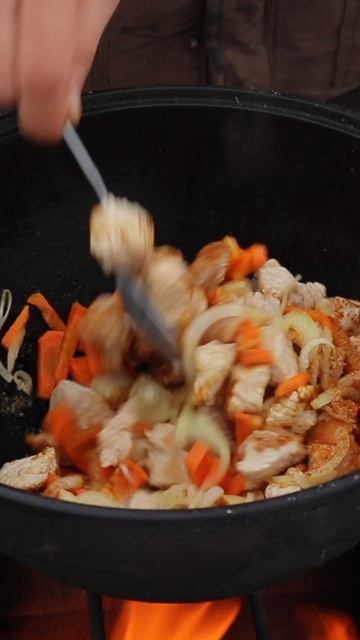 Вкуснейший Плов от Выживальщика 99го уровня #бушкрафт #выживание #кемпинг #лайфхаки  #готовка