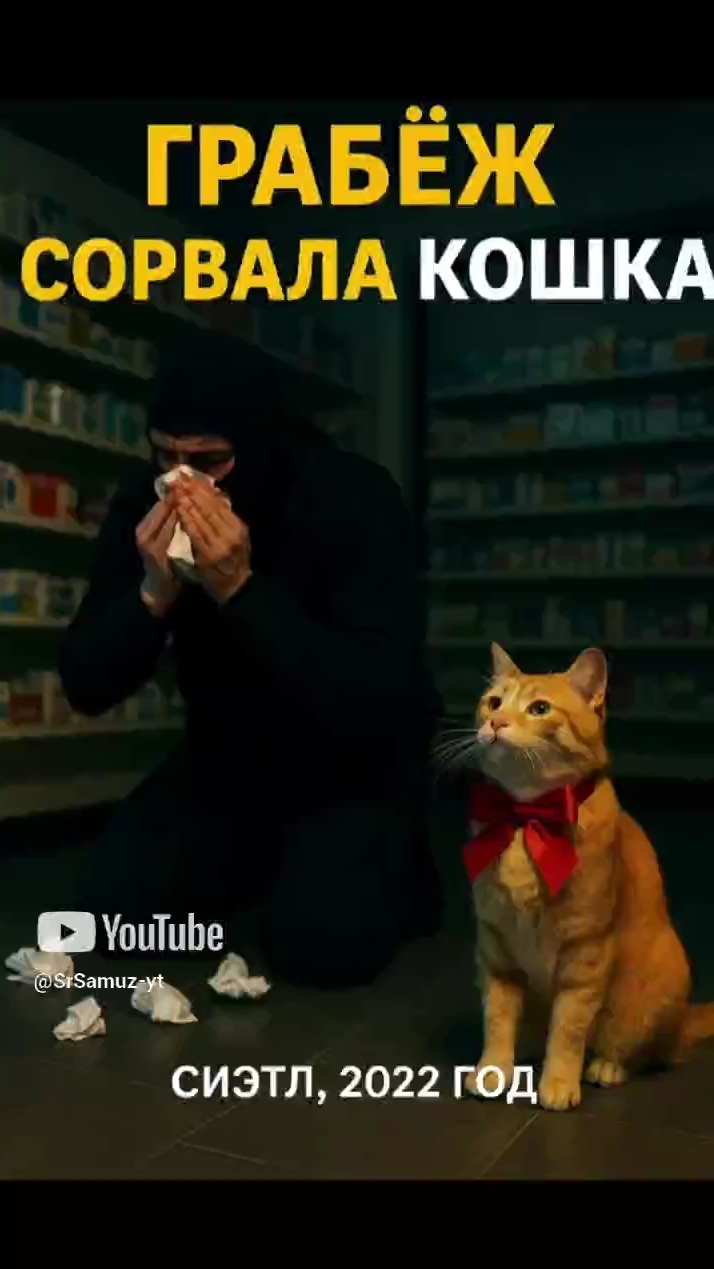 Грабёж сорвала кошка