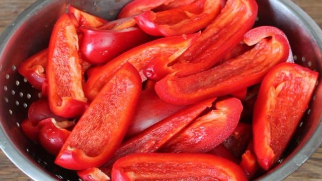 Болгарский перец в масле на зиму