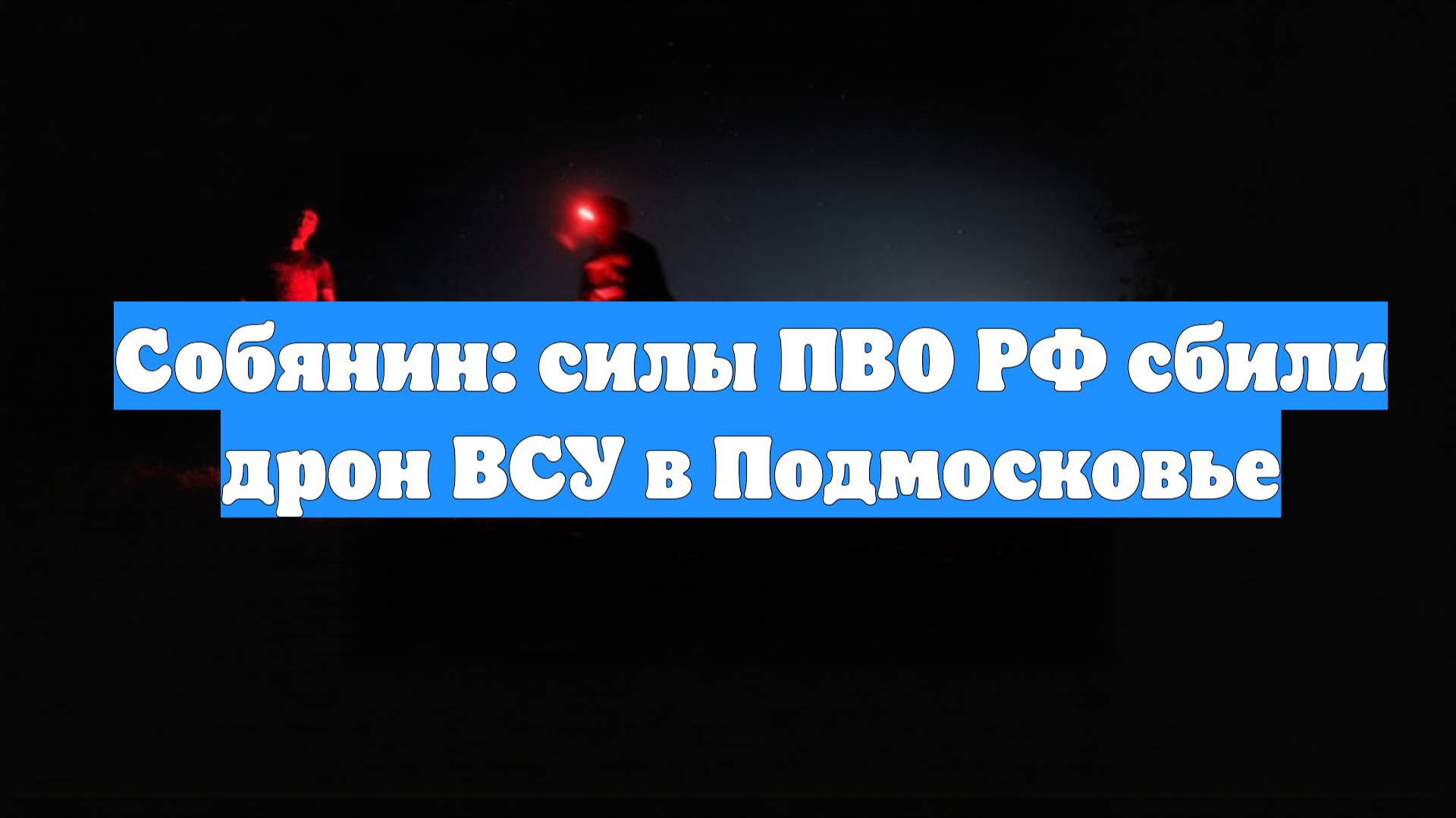 Собянин: силы ПВО РФ сбили дрон ВСУ в Подмосковье