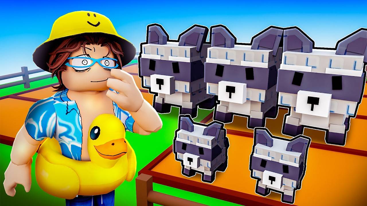 😰 Я затроллил игроков АРМИЕЙ ОГРОМНЫХ ЕНОТОВ в Grow a Garden
