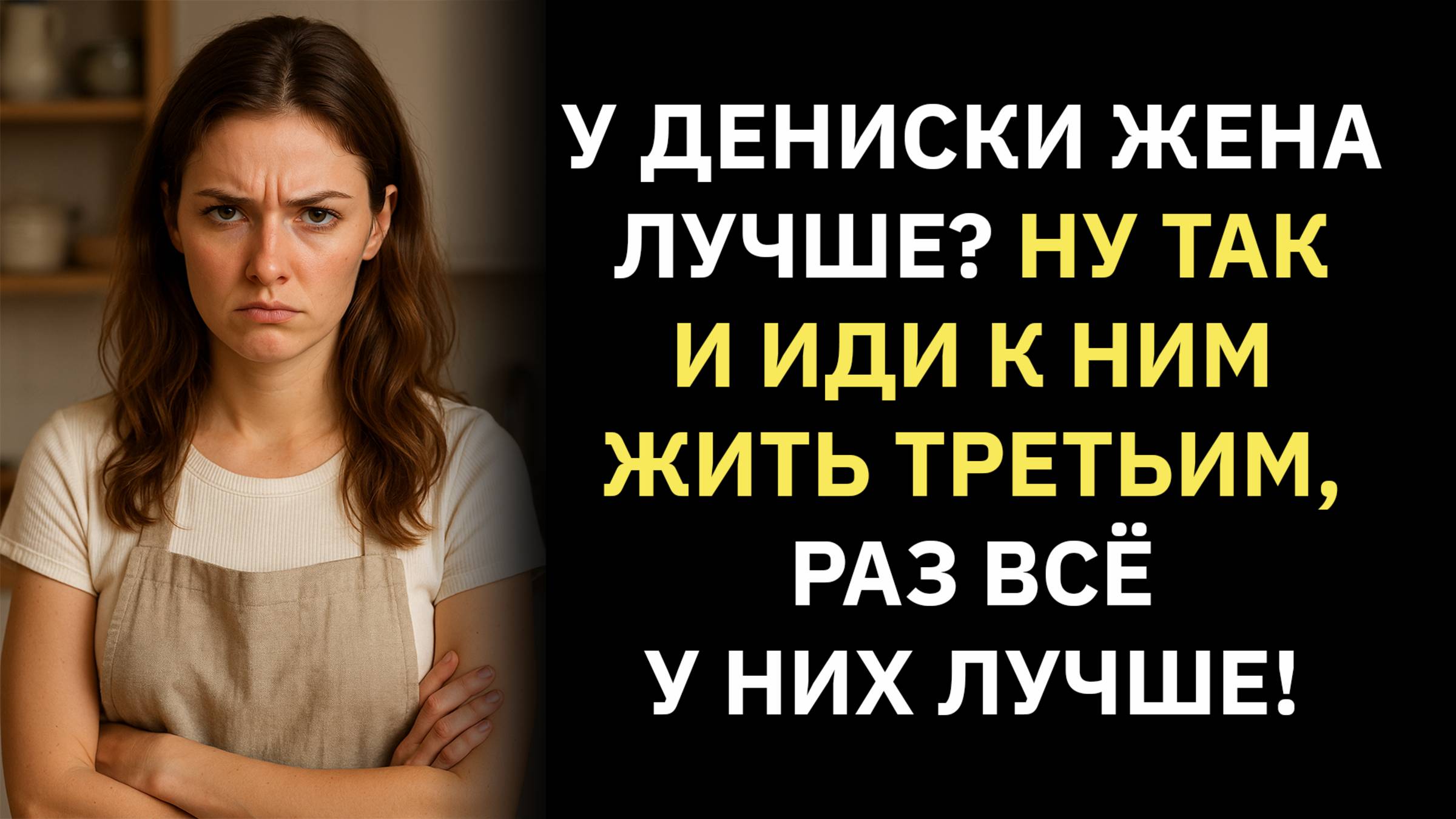 Жизненные истории. У Дениски жена лучше? Ну так и иди к ним жить третьим! Слушать аудиорассказ