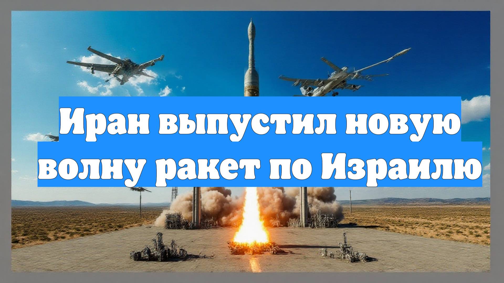 Иран выпустил новую волну ракет по Израилю