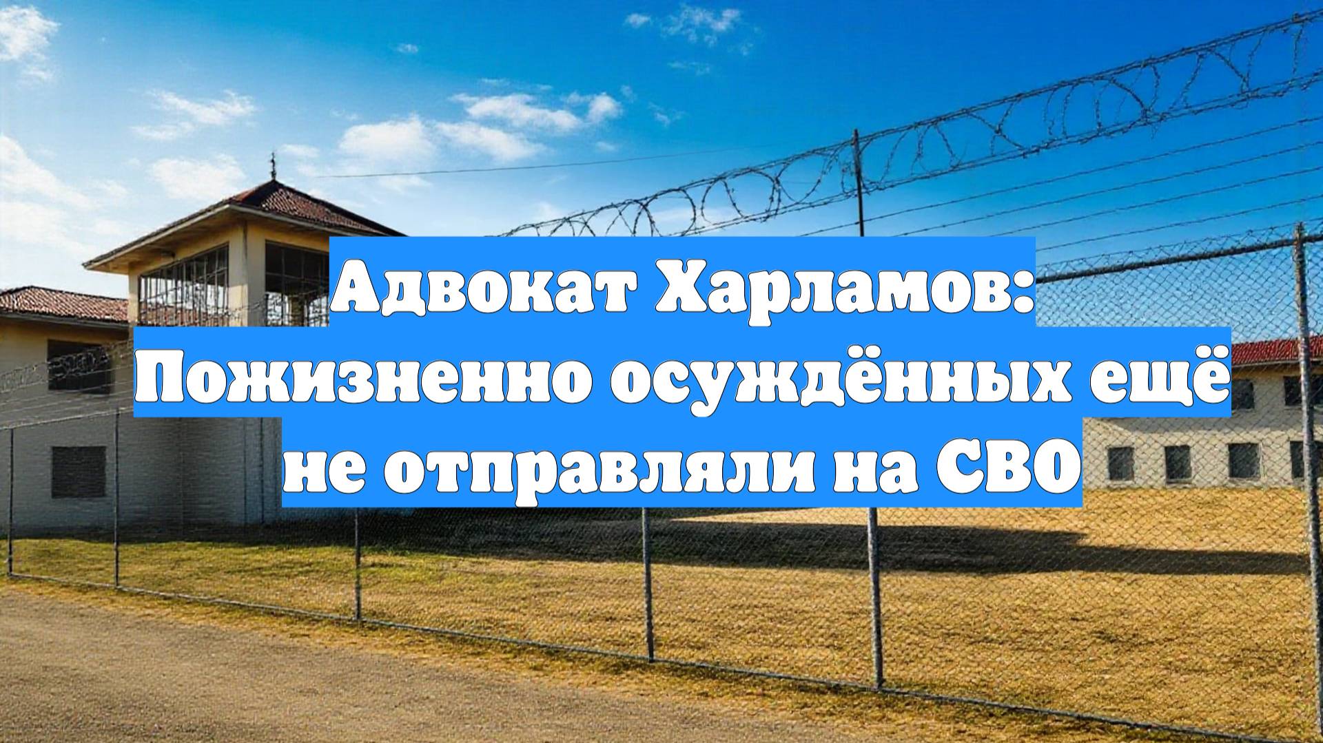 Адвокат Харламов: Пожизненно осуждённых ещё не отправляли на СВО