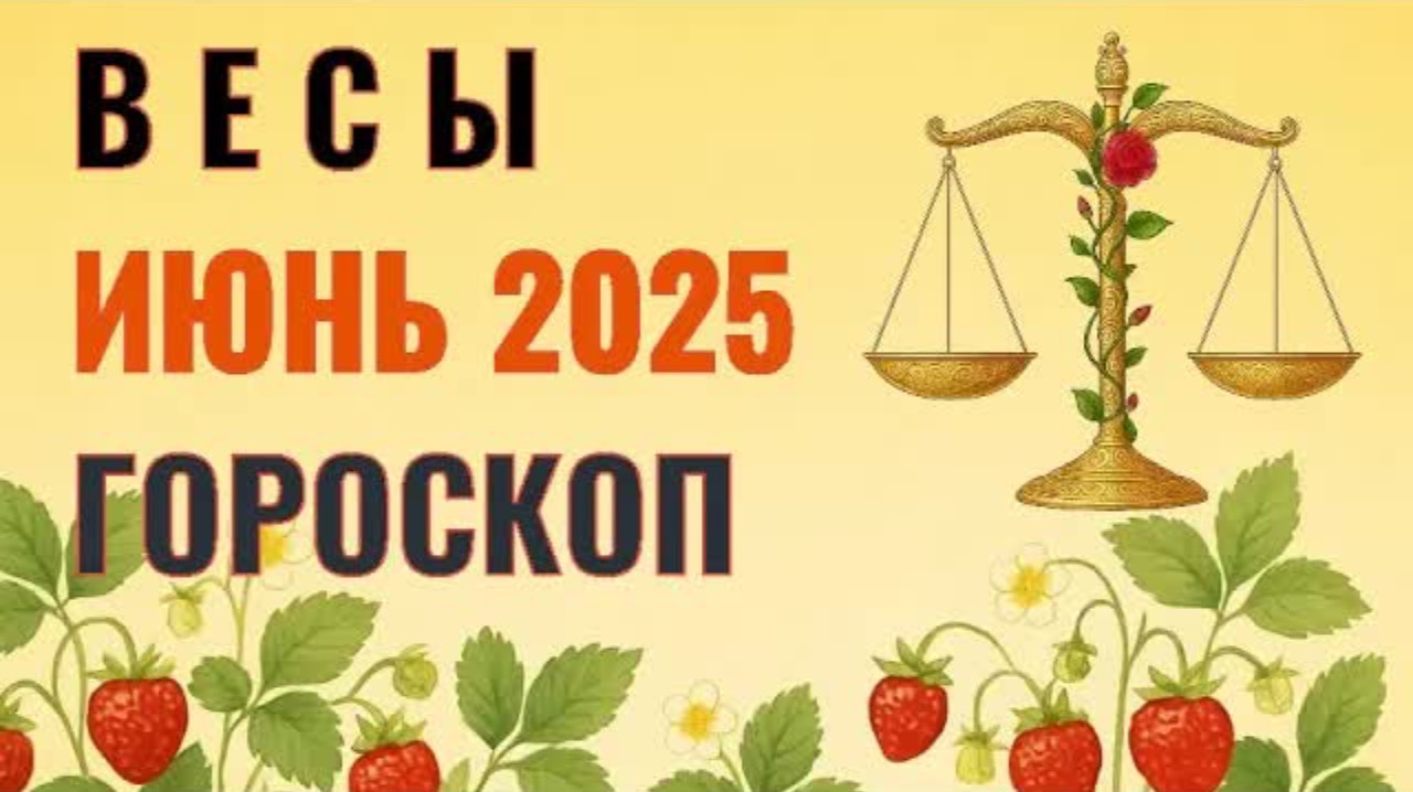 ✨️ ВЕСЫ  -  ГОРОСКОП НА ИЮНЬ  2025  ✨️