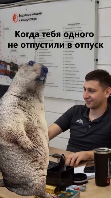 Сидим с бобром вдвоем
