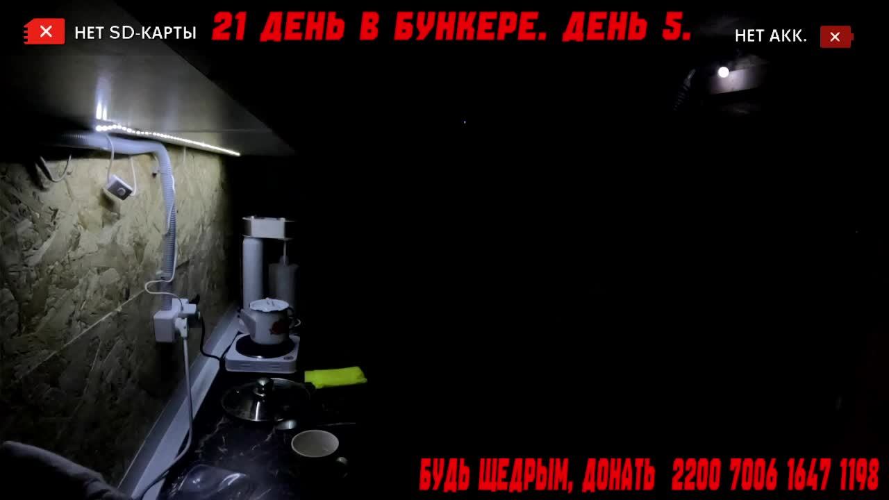 Кухня. Стрим первого в мире эксперимента по изоляции человека. 21 день.