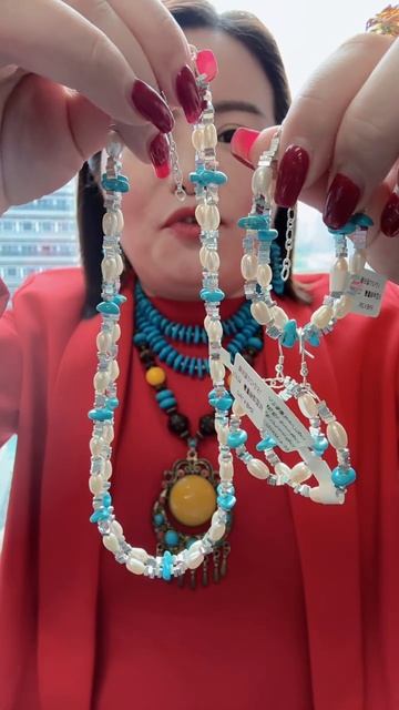 250619-4 Turquoise & Pearl Set: A Dreamy Palette Worn Close to the Skin