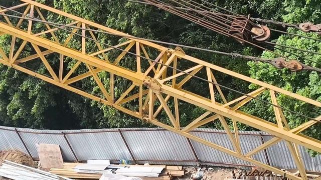 демонтаж крана 30 метров!)