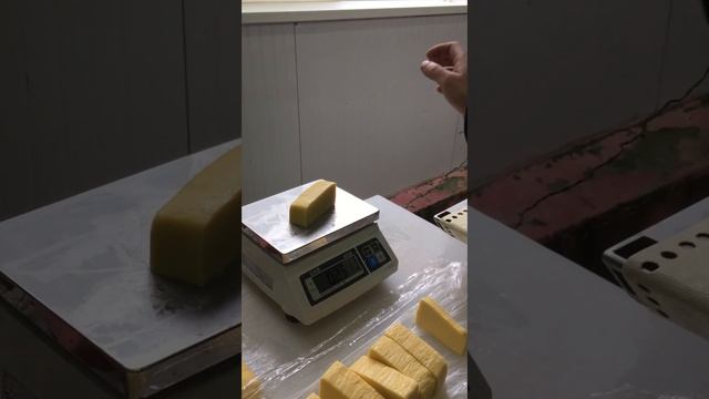 Порционная нарезка сыра на Scanvaegt B36