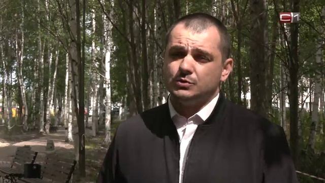 В сквере за ГАИ Сургута завершается благоустройство