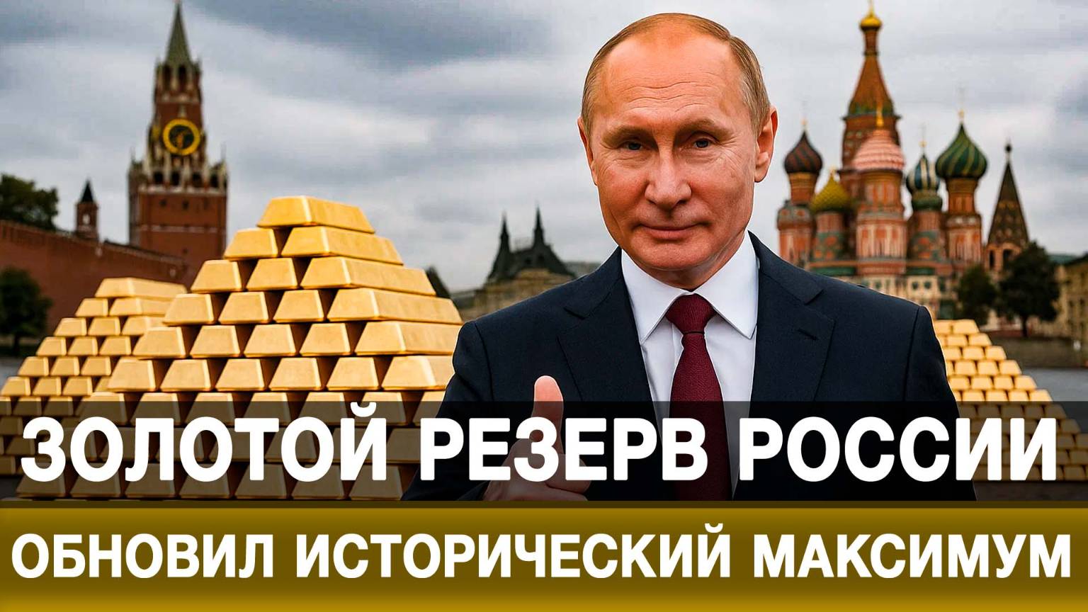 Золотой резерв России обновил исторический максимум