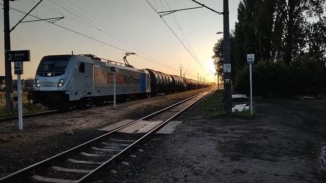 Электровоз Traxx 5 170 144-7 Orlen koltrans с бочками