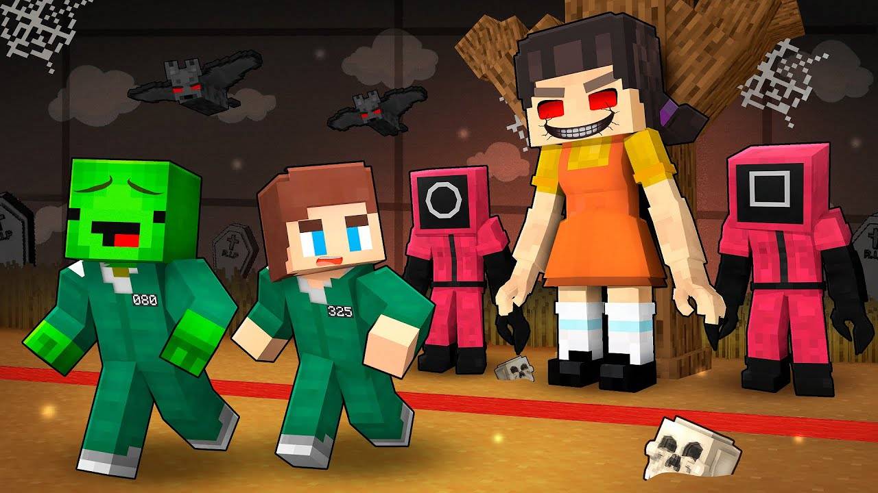 Джей Джей и Майки против ИГРЫ В КАЛЬМАРА.EXE - Анимация для Майнкрафта