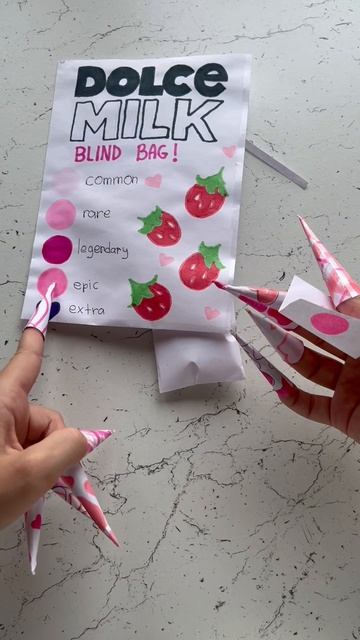 dolce milk blind bag!🎀🥛🧼 
#dolcemilk #blindbag #undoxing #paperdiy #diy