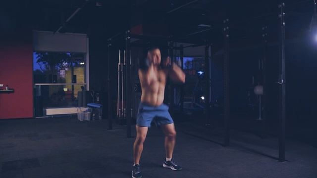 Взятия двух гирь с с виса в стойку и жимовой швунг / Dual Kettlebell Hang Clean and Push Press