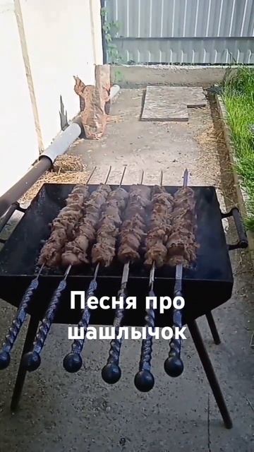 шашлычок и лучок, на природе при погоде шашлык шашлычок музыка music