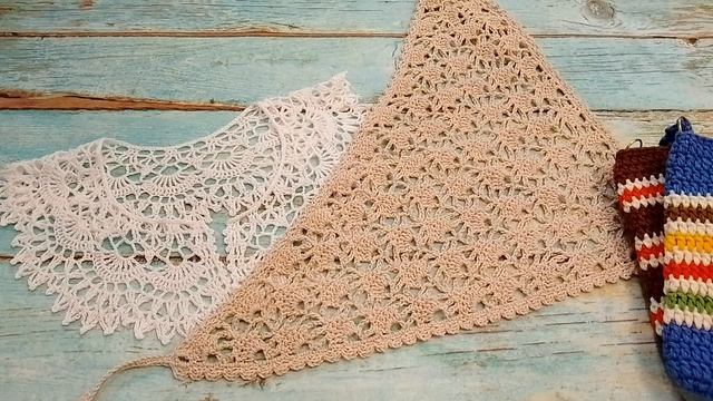 Летний кардиган готов! Воротничок крючком / косынка / планы / про аренду.